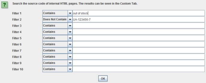 custom source code search