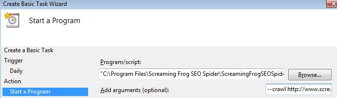 how to schedule a crawl in the seo spider