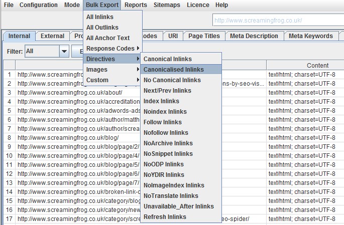 improved bulk exporting