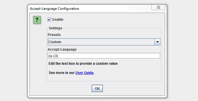 Accept-Language Header