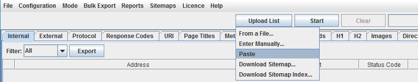 upload urls to redirects