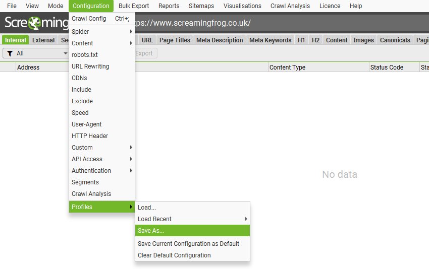 Configuration Profiles