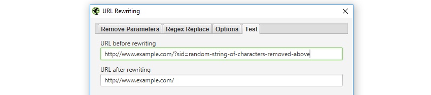 url rewriting test