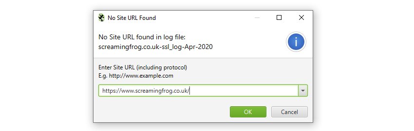 No Site URL Found