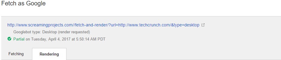 fetch and render