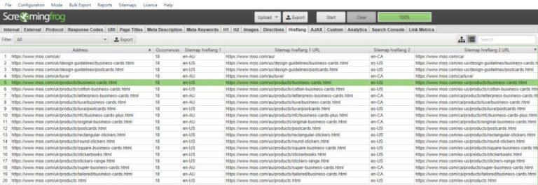 screaming frog seo spider code