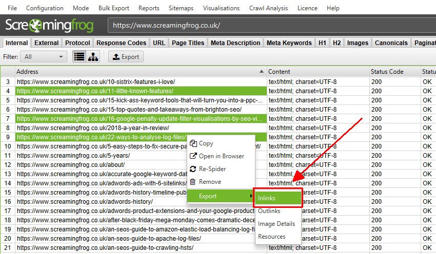 Multi Select Bulk Export Data