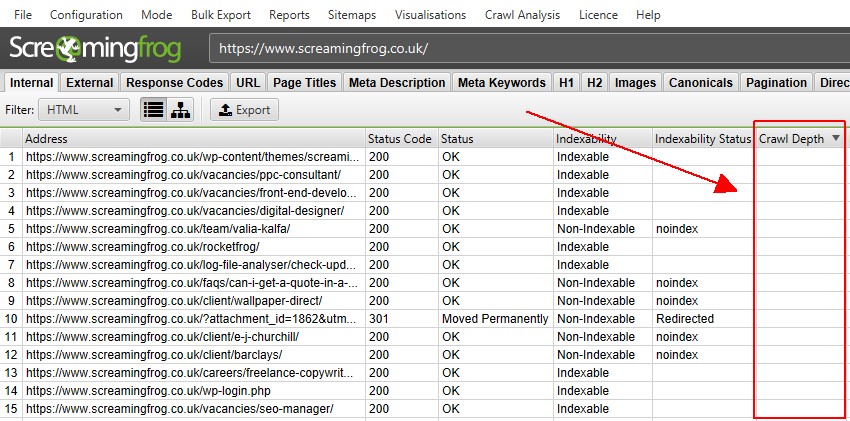 Orphan Pages Blank Crawl Depth