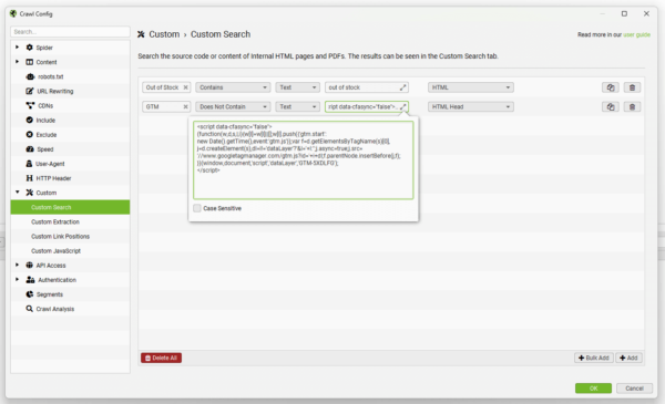 How To Search For Words Across A Website With Custom Search - Screaming ...