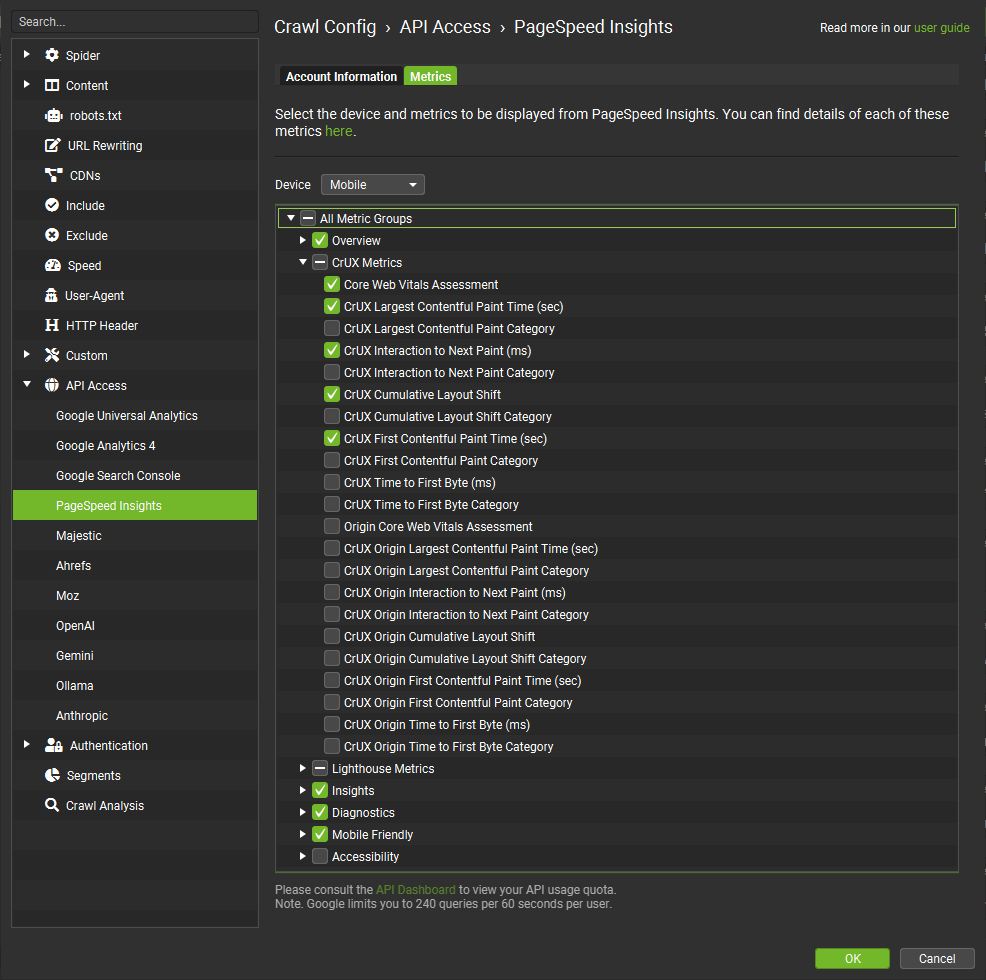 Core Web Vitals Metrics
