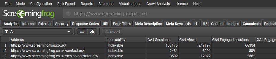 Screaming Frog SEO Spider Version 18