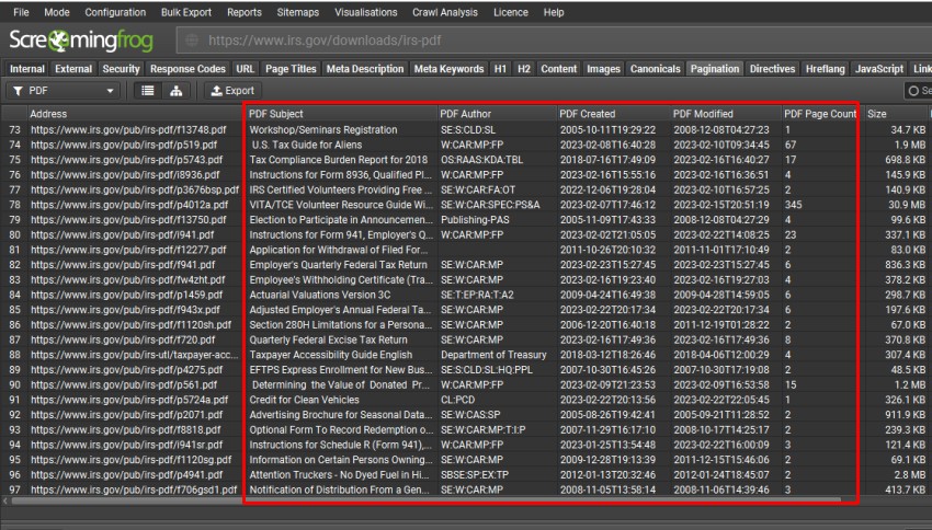 PDF Document Properties
