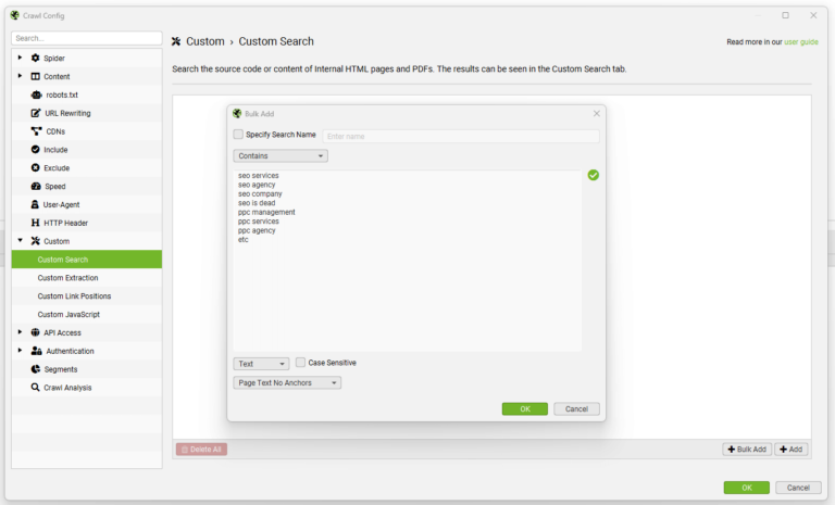 How To Search For Words Across A Website With Custom Search - Screaming ...