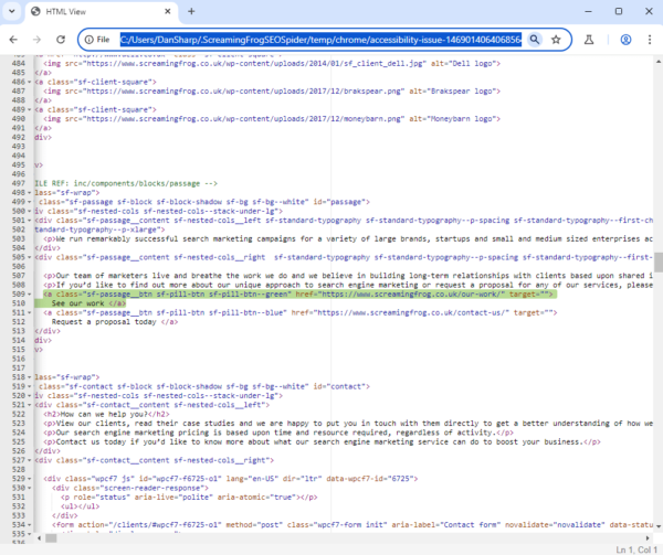 How To Perform A Web Accessibility Audit - Screaming Frog