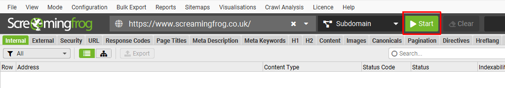 Crawl the site