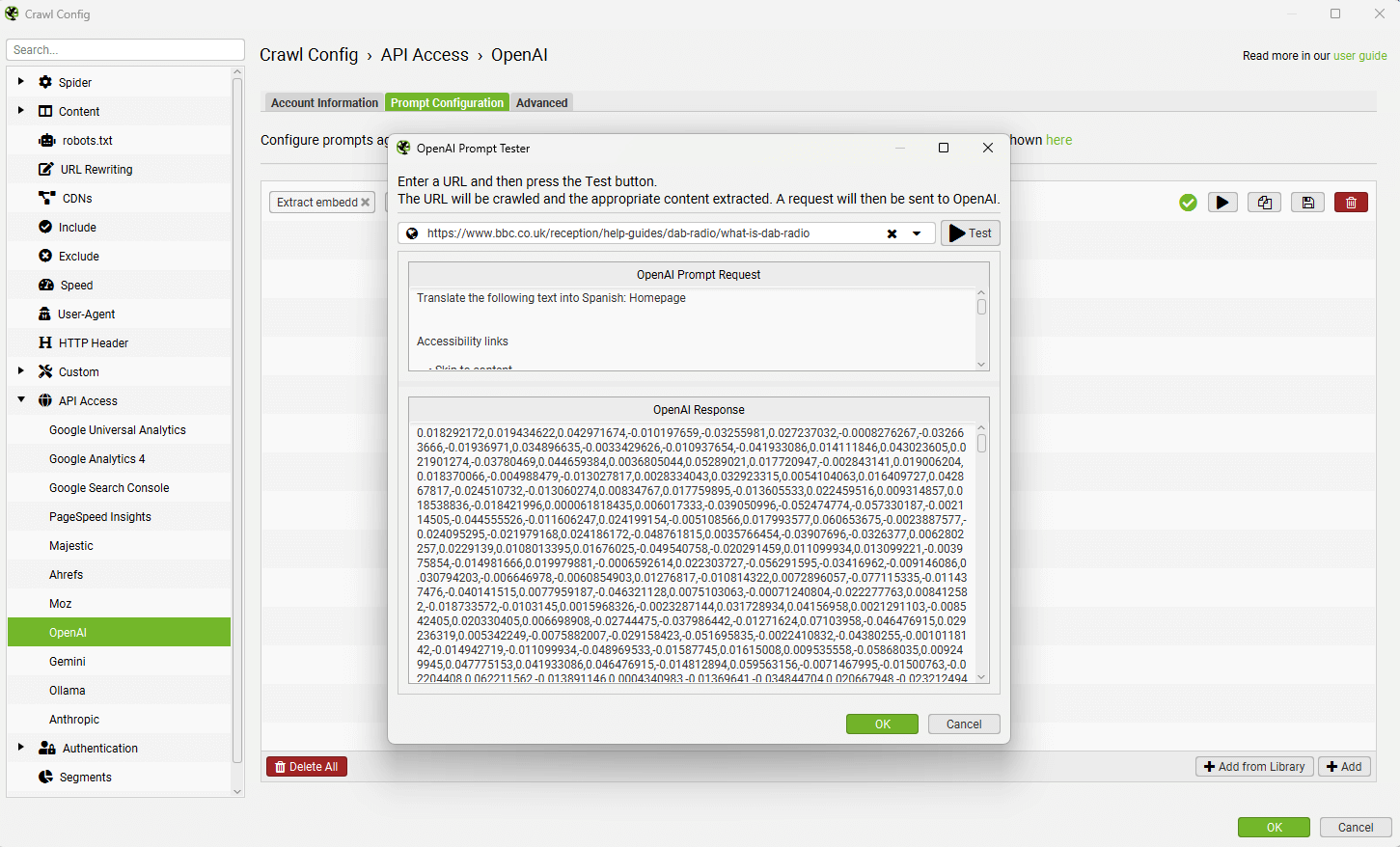 Embedding now appears