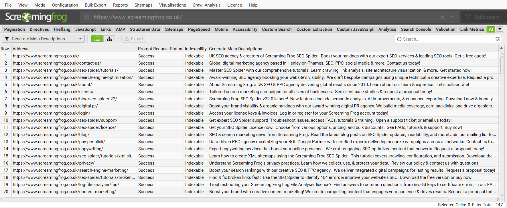 Generate Meta Descriptions