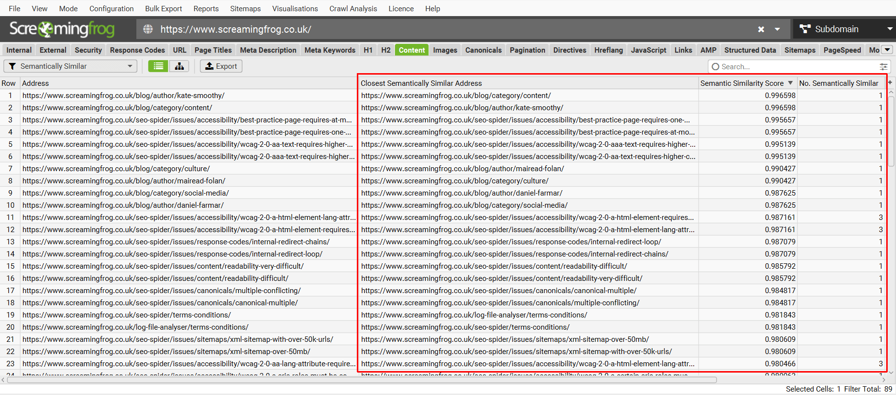 Semantically Similar Filter