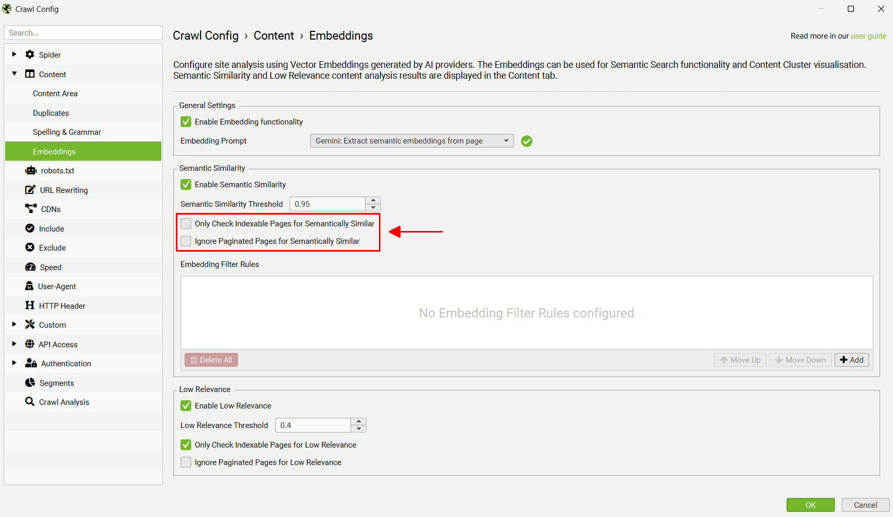 Disab;e Only Check Indexable Pages for Redirects