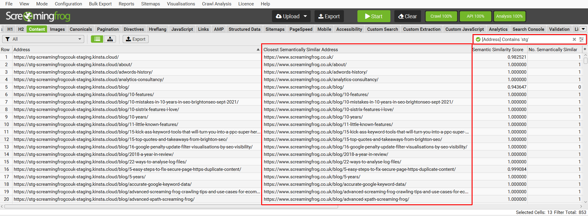 Closest semantically similar URLs for redirects