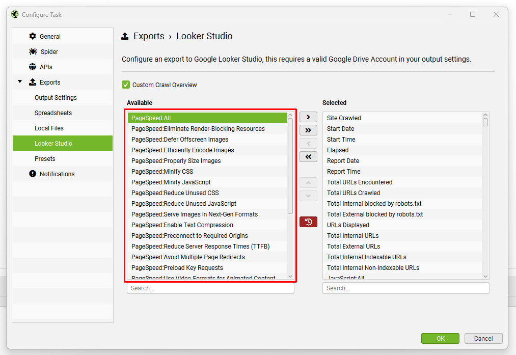 PageSpeed Filters