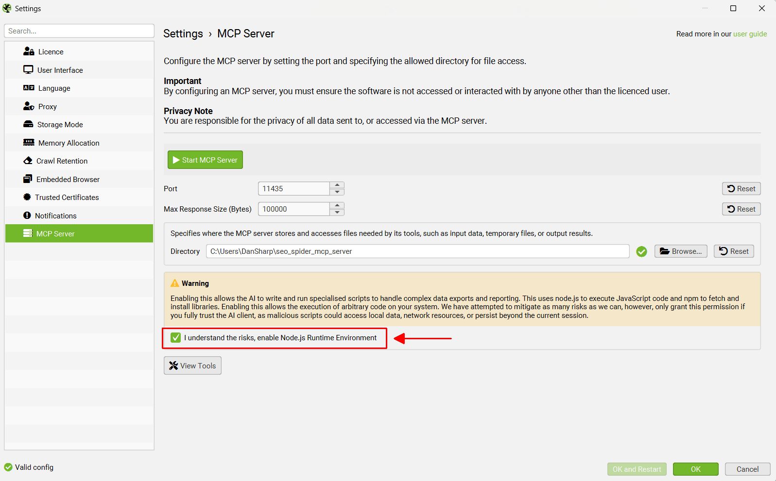MCP Server Accept Node.js